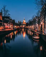 canal at night