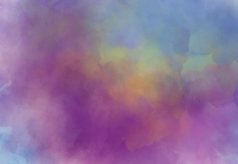 Abstract watercolor digital art painting soft focus for texture background