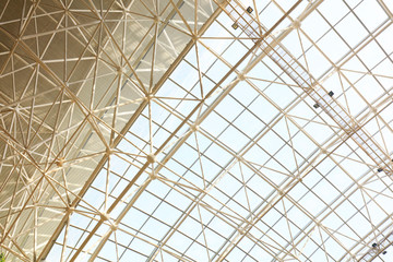 Steel beam frame structure