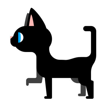 かわいい黒猫のイラスト02