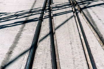 Tram rails, graphic resources