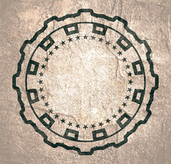 Industrial emblem or stamp. Service and repair.