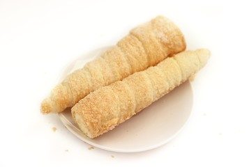 cookies on white background
