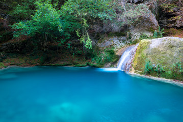 Source of Urederra river in Baquedano, Navarre, Spain