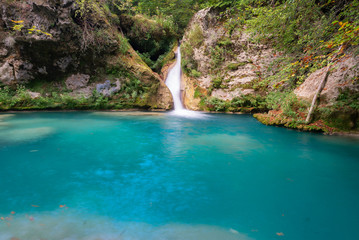 Source of Urederra river in Baquedano, Navarre, Spain