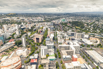 Fototapeta premium view to the Auckland harbour New Zealand