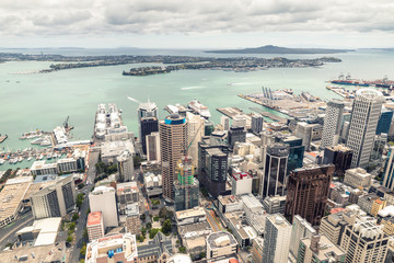view to the Auckland harbour New Zealand
