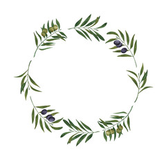 wreath of olive branches