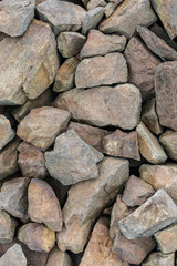 Granite stones used to make dams