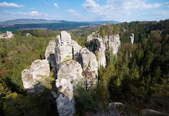 Rock Town of Hruba Skala. Bohemian Paradise - Cesky Raj - Czech Republic
