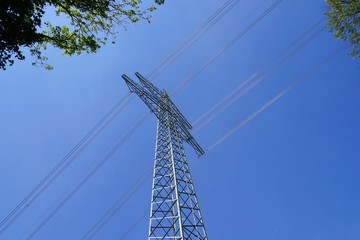 Strommast im Coburger Land