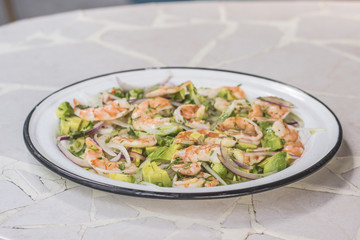 Ceviche de camarones 