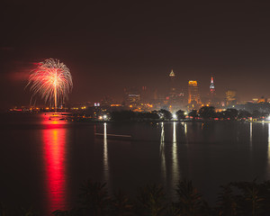 Fireworks at Edgewater Park in Cleveland Ohio