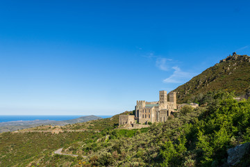 Fototapeta na wymiar Monastery of Sant Pere de Rodes in the municipal area of El Port