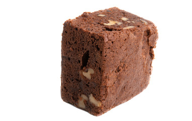 american brownie cake isolated
