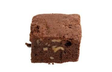 american brownie cake isolated