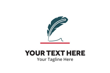 write logo , writer logo ,write icon writer icon flat style design with color for identity , business and button