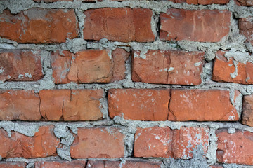 Obraz premium Background of crack brick wall texture