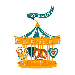 karussell oktoberfest breze bier bayern