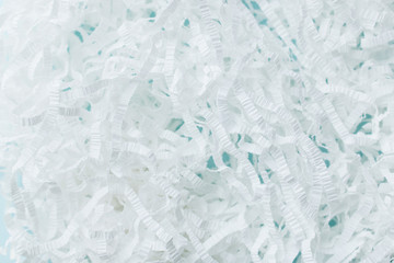 Macro photo of white paper decor material