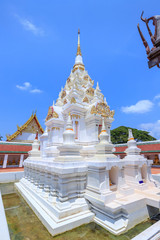 Fototapeta premium Buddha relic pagoda stupa at Wat Phra Borommathat Chaiya Worawihan, Surat Thani