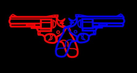 illustration of guns and guns