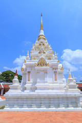 Fototapeta premium Buddha relic pagoda stupa at Wat Phra Borommathat Chaiya Worawihan, Surat Thani
