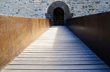 Fototapeta na wymiar Entrance to a castle