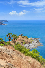 Laem Promthep Cape, the most beautiful and famous sunset watching viewpoint in Phuket, Thailand