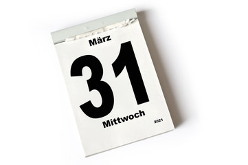 31. März 2021