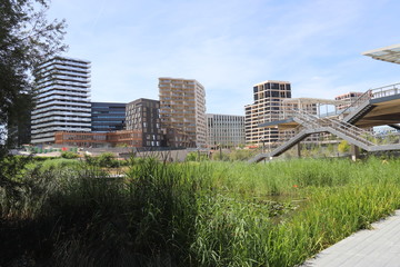Parc Martin Luther King, quartier des Batignolles &agrave; Paris	