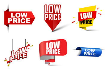 set vector banners low price