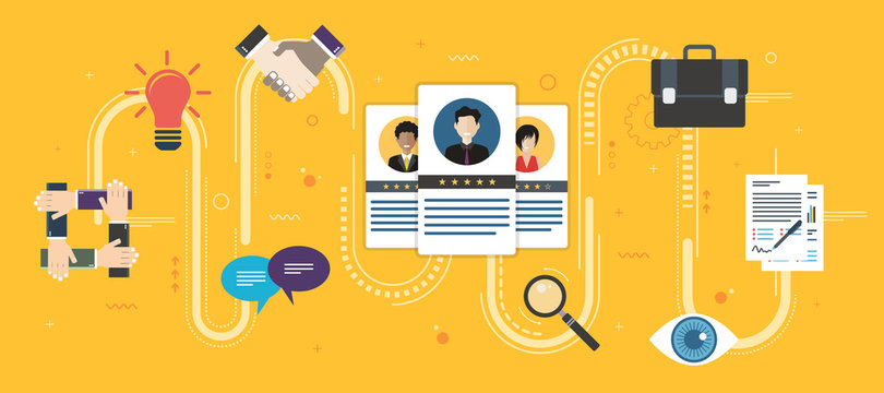 Recruitment and selection of people qualified for employment.