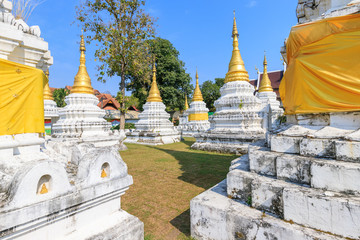 Wat Phra Chedi Sao Lang or twenty pagodas temple at Lampang, Thailand