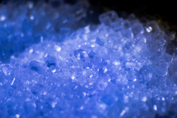 macro photo of sugar crystals, abstract