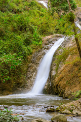 Fototapeta na wymiar Waterfall in Chae Son National Park, Lampang, Thailand