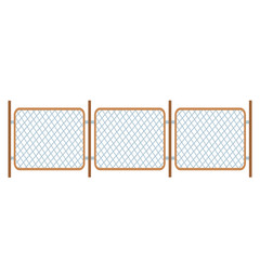 Rural wooden fences, pickets vector. Brown silhouettes fence for garden illustration