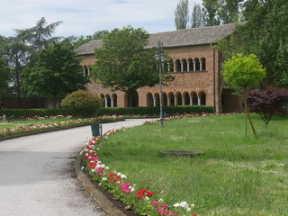 Pomposa Abbey is a Benedictine monastery built in Romanesque style on the Adriatic coast of Italy....