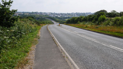 Fototapeta na wymiar Country paths lanes & roads in summer, no cars or people