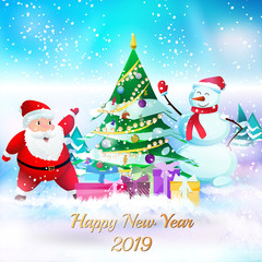 Abstract mosaic illustration. Aqurel drawing in white background