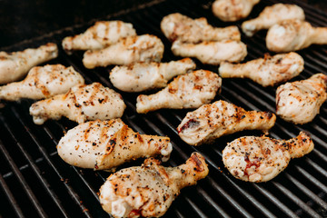 Delicious Seasoned Chicken Drumsticks On The Grill, Grilling Chicken