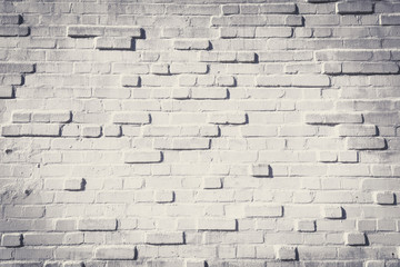 Beautiful white brick wall isolated for texture