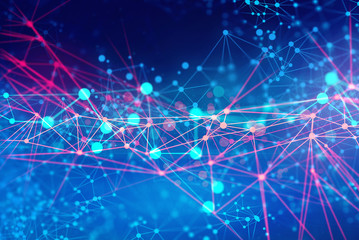 data deep learning robotic, molecule of chemical, atom cell science, futuristic cyber network,...