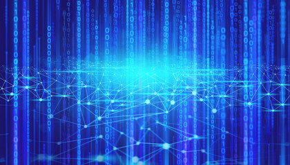 data deep learning robotic, molecule of chemical, atom cell science, futuristic cyber network,...