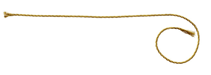 Golden metallic rope