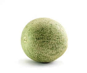 Cantaloupe melon isolated on white background