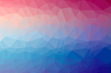 Obraz premium Illustration of abstract Blue And Purple horizontal low poly background. Beautiful polygon design pattern.