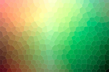 Fototapeta na wymiar Abstract illustration of green, yellow Little Hexagon background