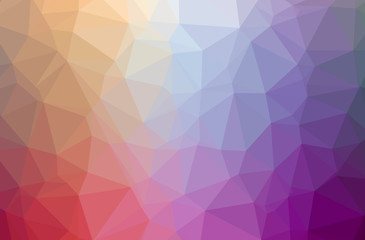 Illustration of abstract Purple, Yellow horizontal low poly background. Beautiful polygon design pattern.