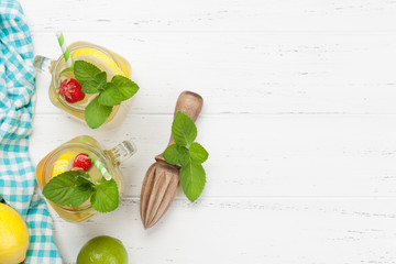 Fresh summer citrus lemonade